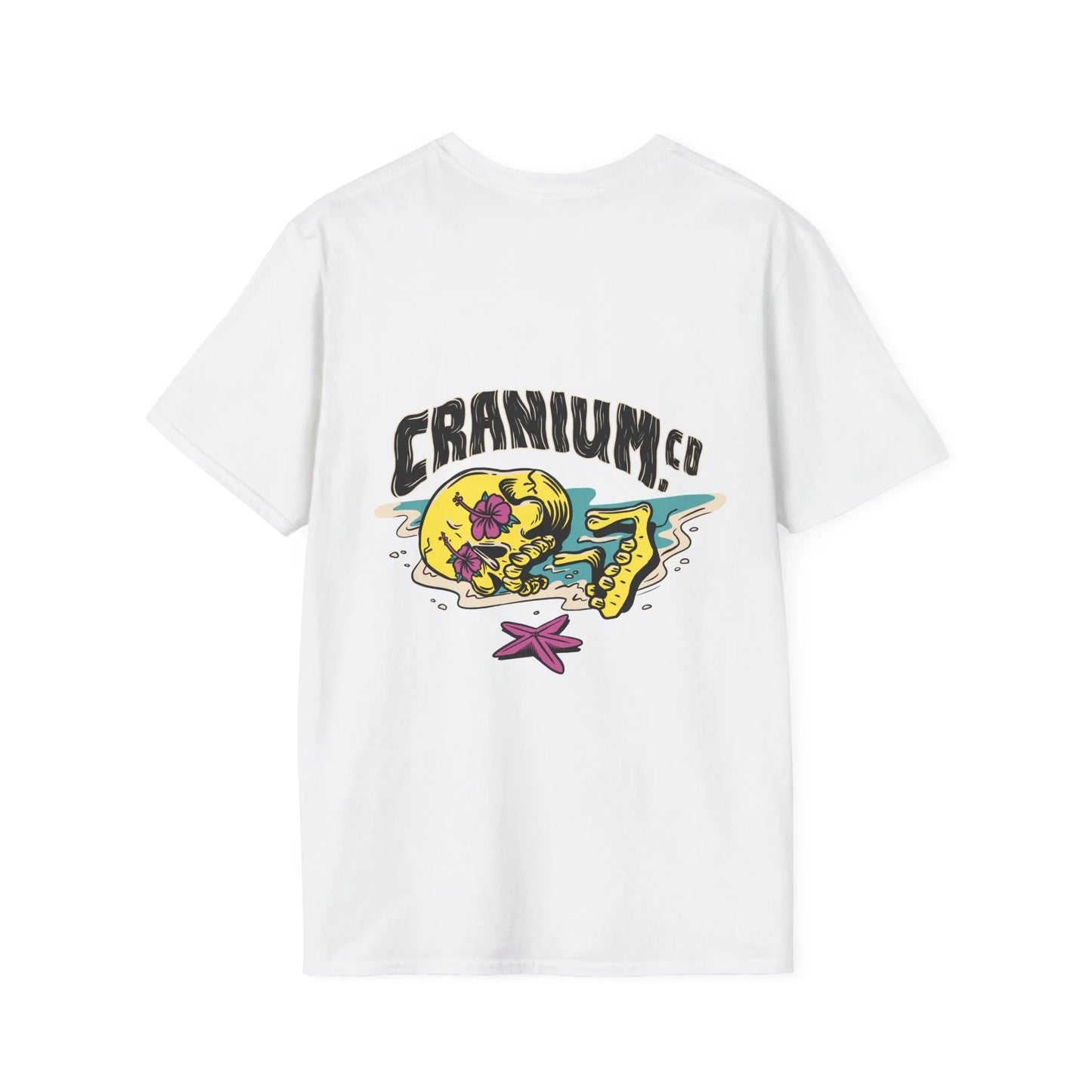 Cranium Co - Summer Skulls - Unisex T-Shirt - Back Print - STREET STYLE