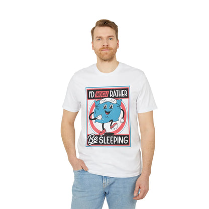 I´d much rather be sleeping - Antisocial Retro - Premium Bio Unisex T-Shirt - Front Print - STREET STYLE