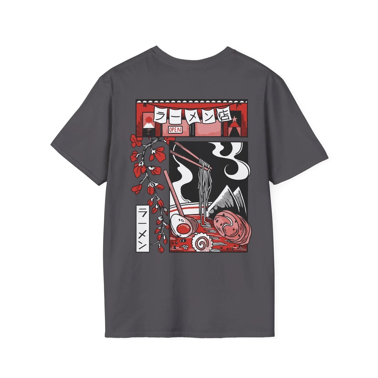 Ramen - Slice of Life - Unisex T-Shirt - Back Print - STREET STYLE