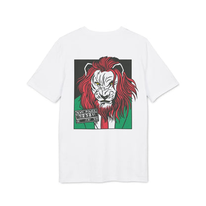 Lion Boss - Comic Mafia - Premium Bio Unisex T-Shirt - Back Print - STREET STYLE