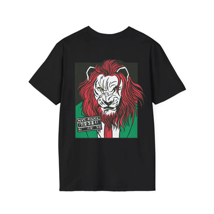 Lion - Comic Mafia - Unisex T-Shirt - Back Print - STREET STYLE