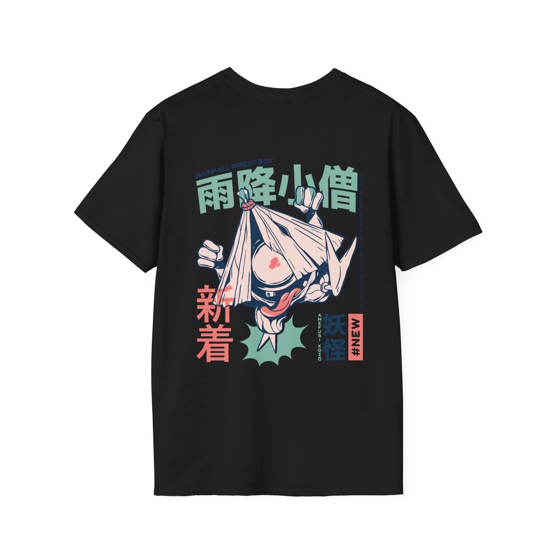 Amefuri Kozo - Japanese Yokai - Unisex T-Shirt - Back Print - STREET STYLE