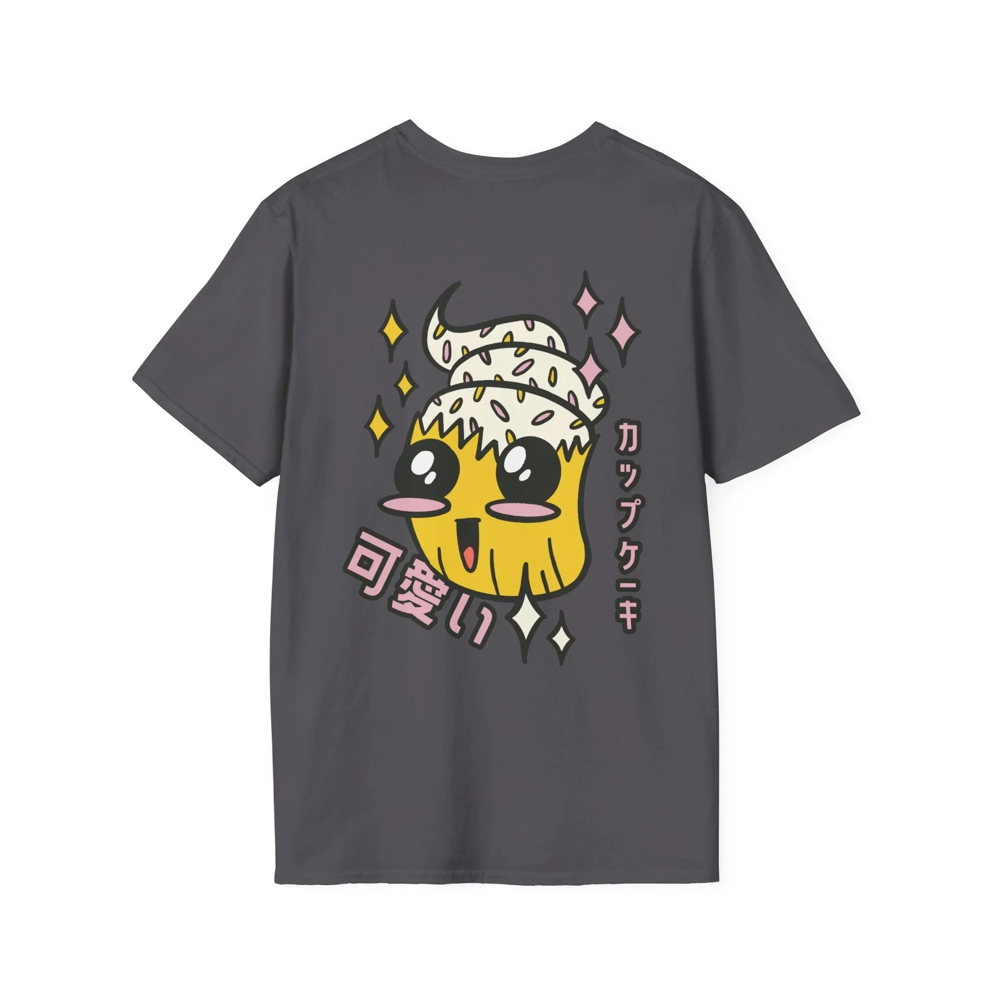 Kawaii Cupcake - Anime World - Unisex T-Shirt - Back Print - STREET STYLE
