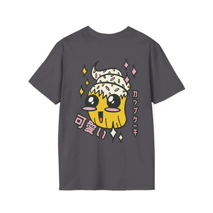 Kawaii Cupcake - Anime World - Unisex T-Shirt - Back Print - STREET STYLE