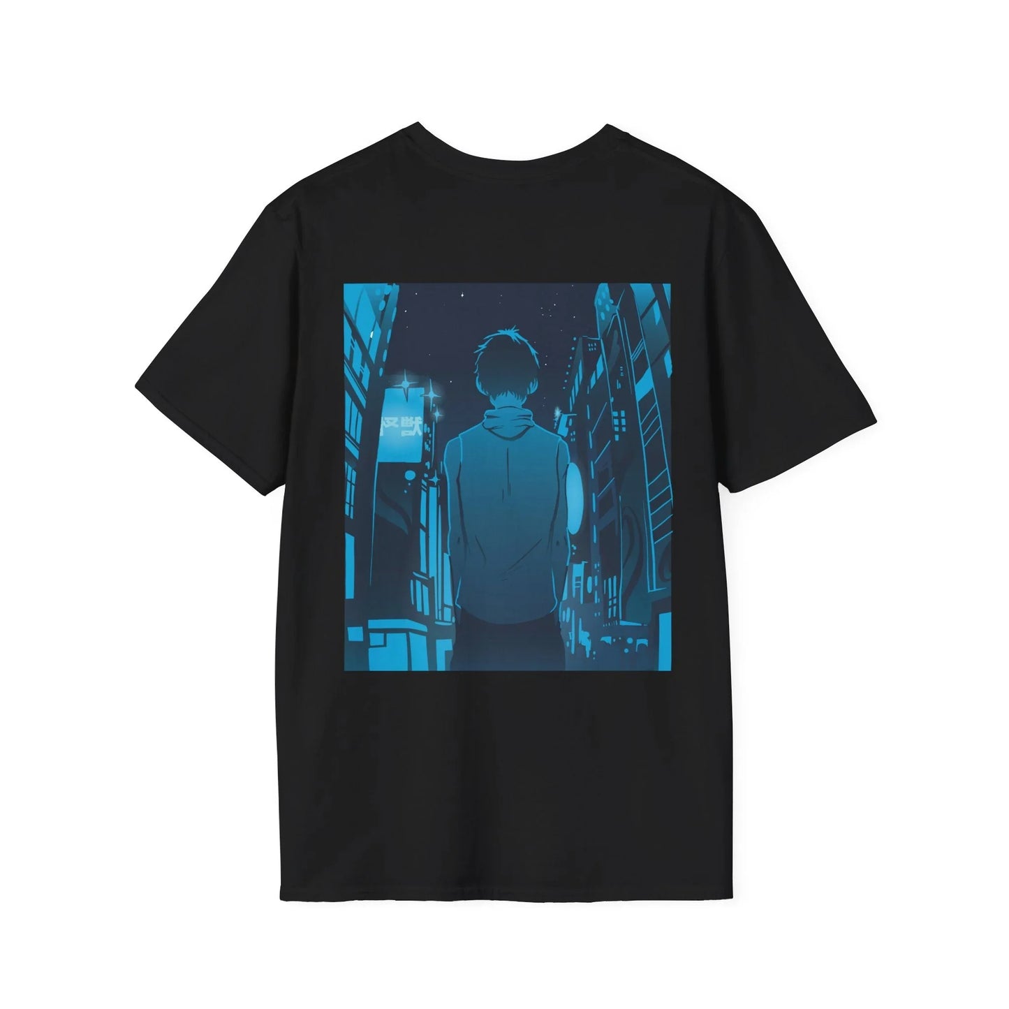 Anime City Walk - Anime World - Unisex T-Shirt - Back Print - STREET STYLE