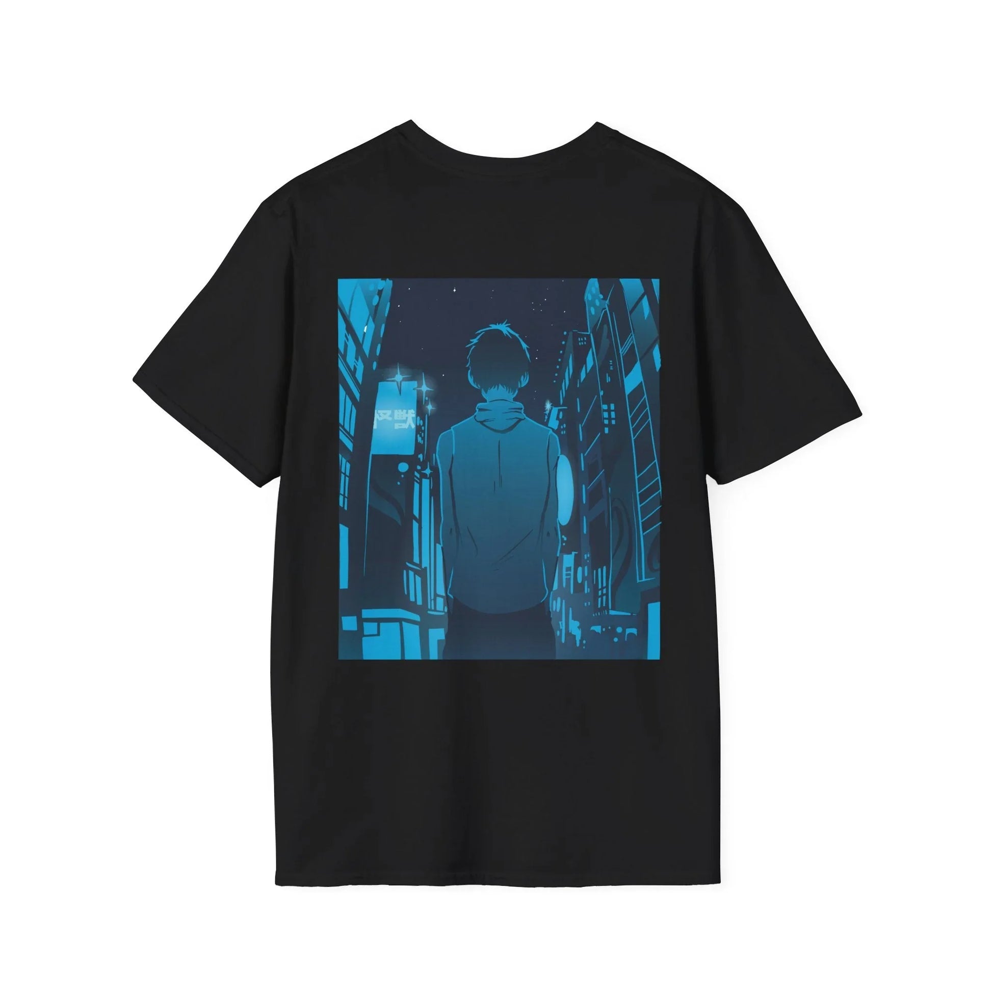 Anime City Walk - Anime World - Unisex T-Shirt - Back Print - STREET STYLE