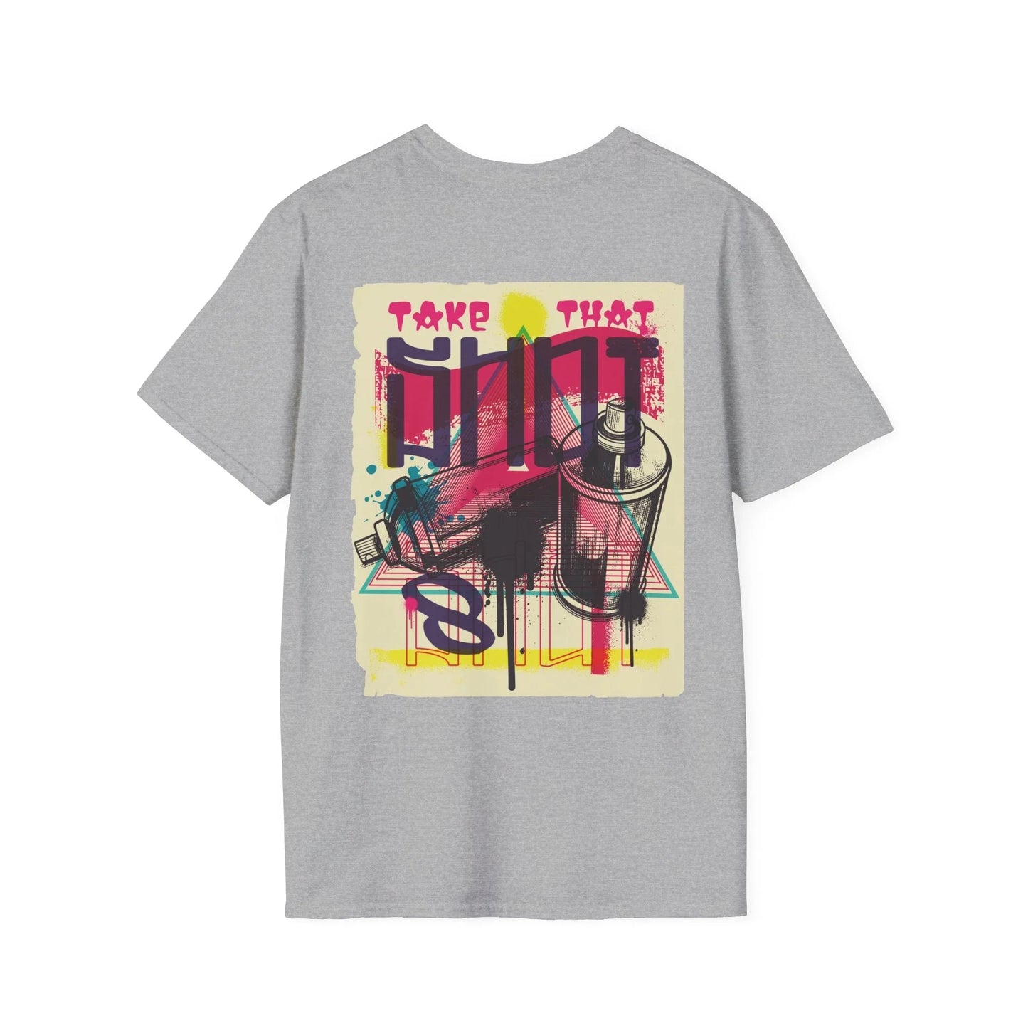 Spray Paint - Urban Graffiti - Unisex T-Shirt - Back Print - STREET STYLE