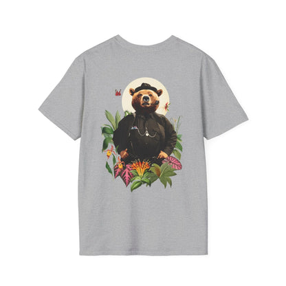 Bear - Animal Human - Unisex T-Shirt - Back Print - STREET STYLE