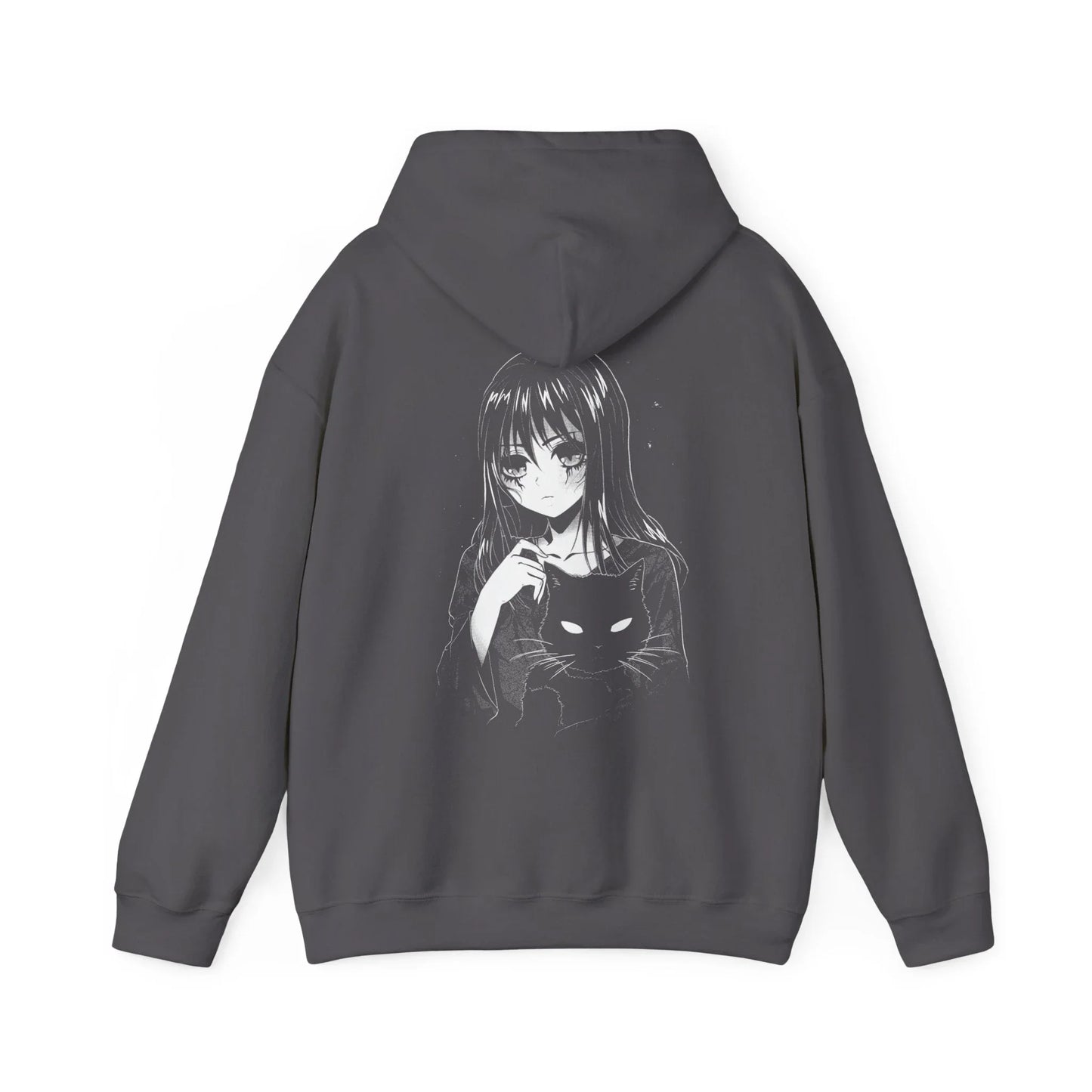 Anime Girl Scary Cat - Anime World - Unisex Hoodie - STREET STYLE
