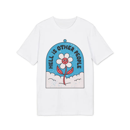 Hell is other People - Antisocial Retro - Premium Bio Unisex T-Shirt - Front Print - STREET STYLE