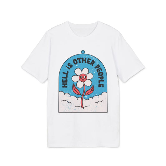Hell is other People - Antisocial Retro - Premium Bio Unisex T-Shirt - Front Print - STREET STYLE