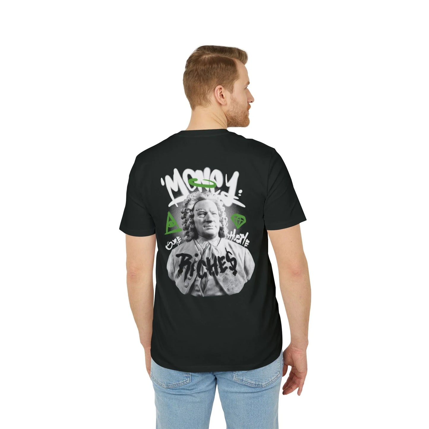 Money Riches - Gods Way - Premium Bio Unisex T-Shirt - Back Print - STREET STYLE
