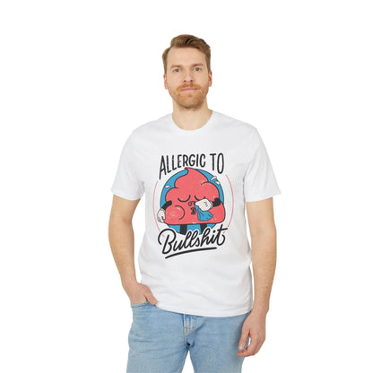 Allergic to Bullshit - Antisocial Retro - Premium Bio Unisex T-Shirt - Front Print - STREET STYLE