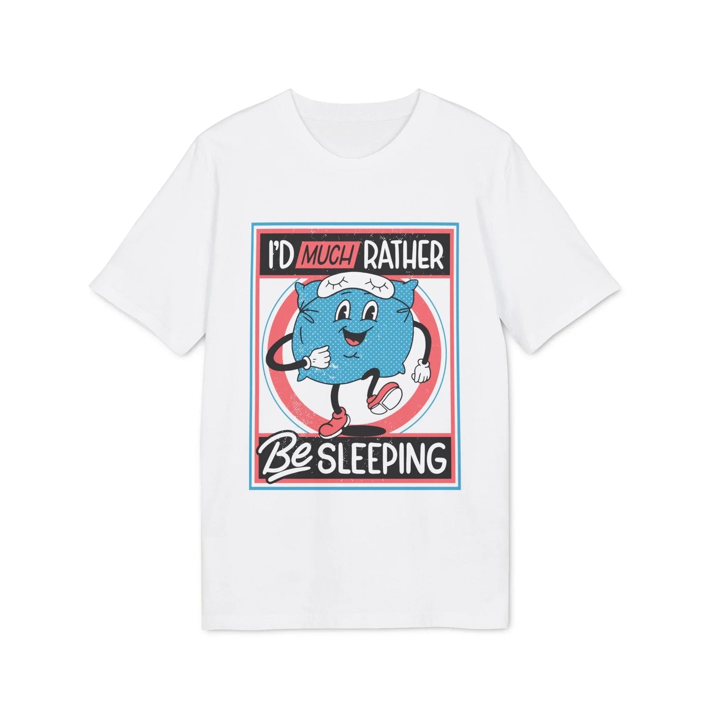 I´d much rather be sleeping - Antisocial Retro - Premium Bio Unisex T-Shirt - Front Print - STREET STYLE