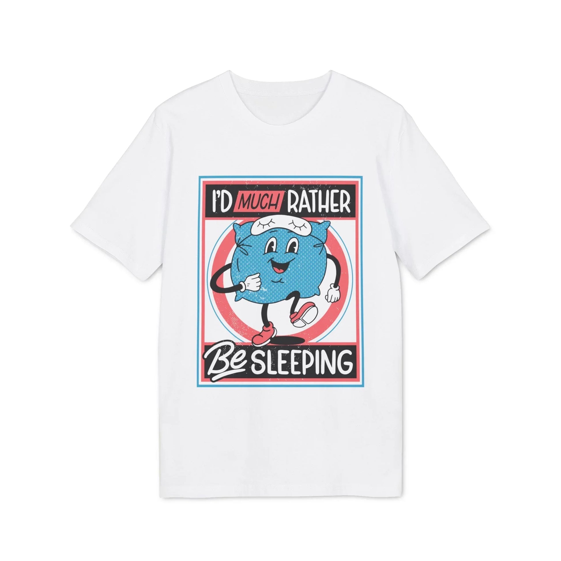 I´d much rather be sleeping - Antisocial Retro - Premium Bio Unisex T-Shirt - Front Print - STREET STYLE