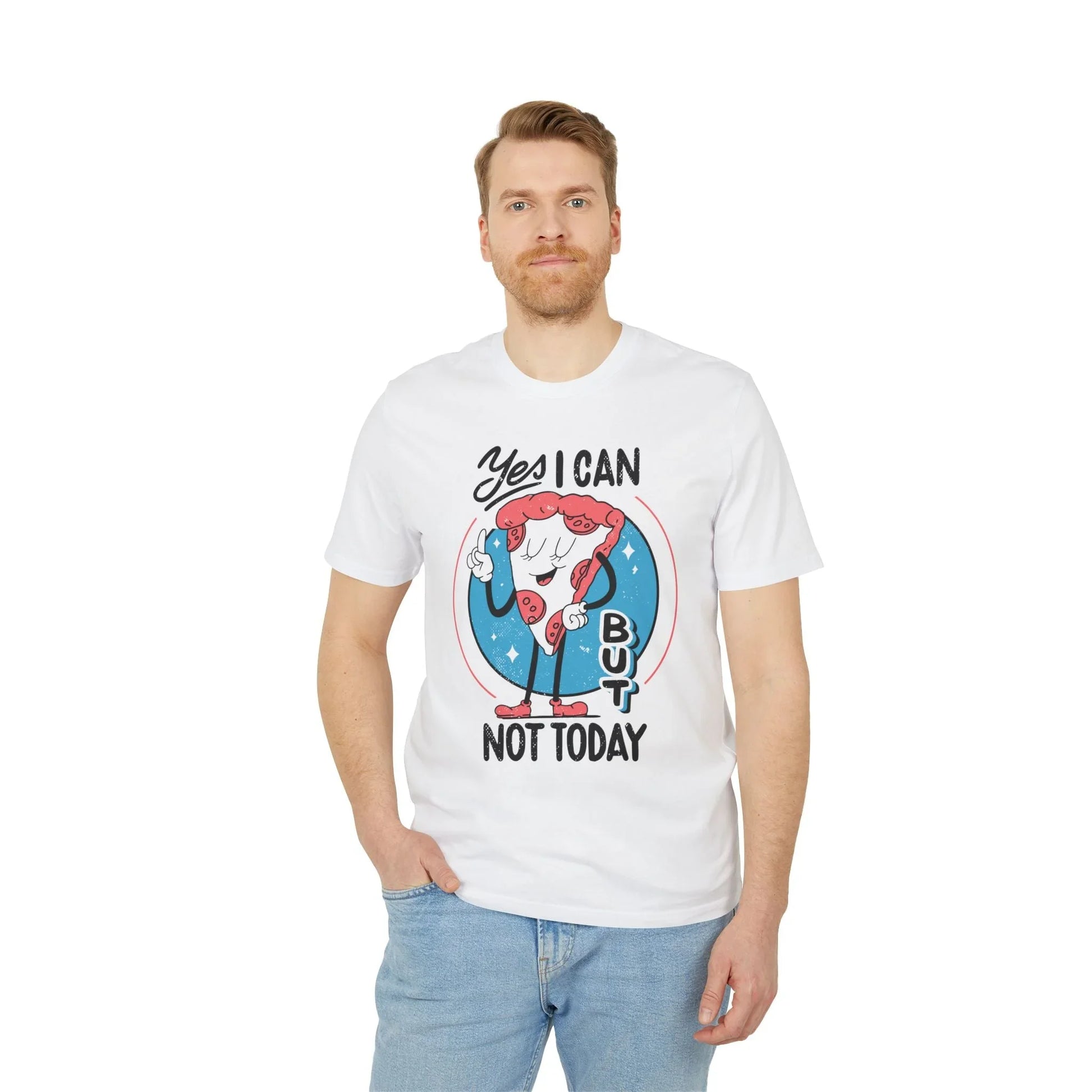 Yes I can but not Today - Antisocial Retro - Premium Bio Unisex T-Shirt - Front Print - STREET STYLE