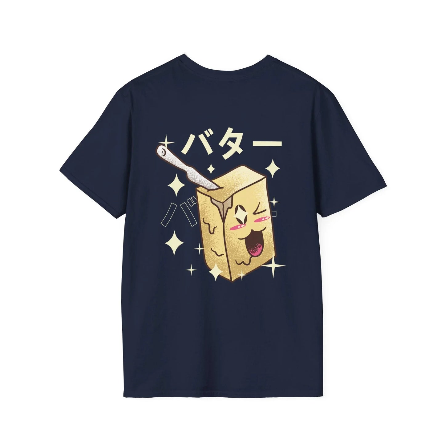 Butter - Kawaii Character - Unisex T-Shirt - Back Print - STREET STYLE