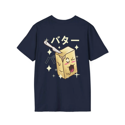 Butter - Kawaii Character - Unisex T-Shirt - Back Print - STREET STYLE