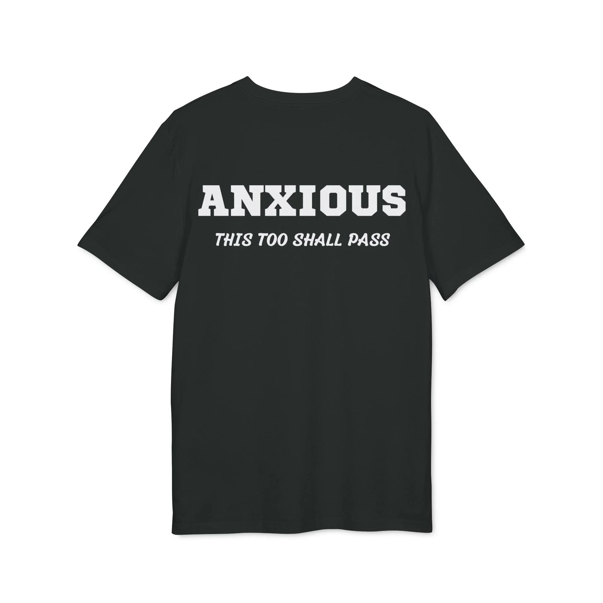 Anxious this too shall pass - See the Way - Premium Bio Unisex T-Shirt - Back Print - STREET STYLE