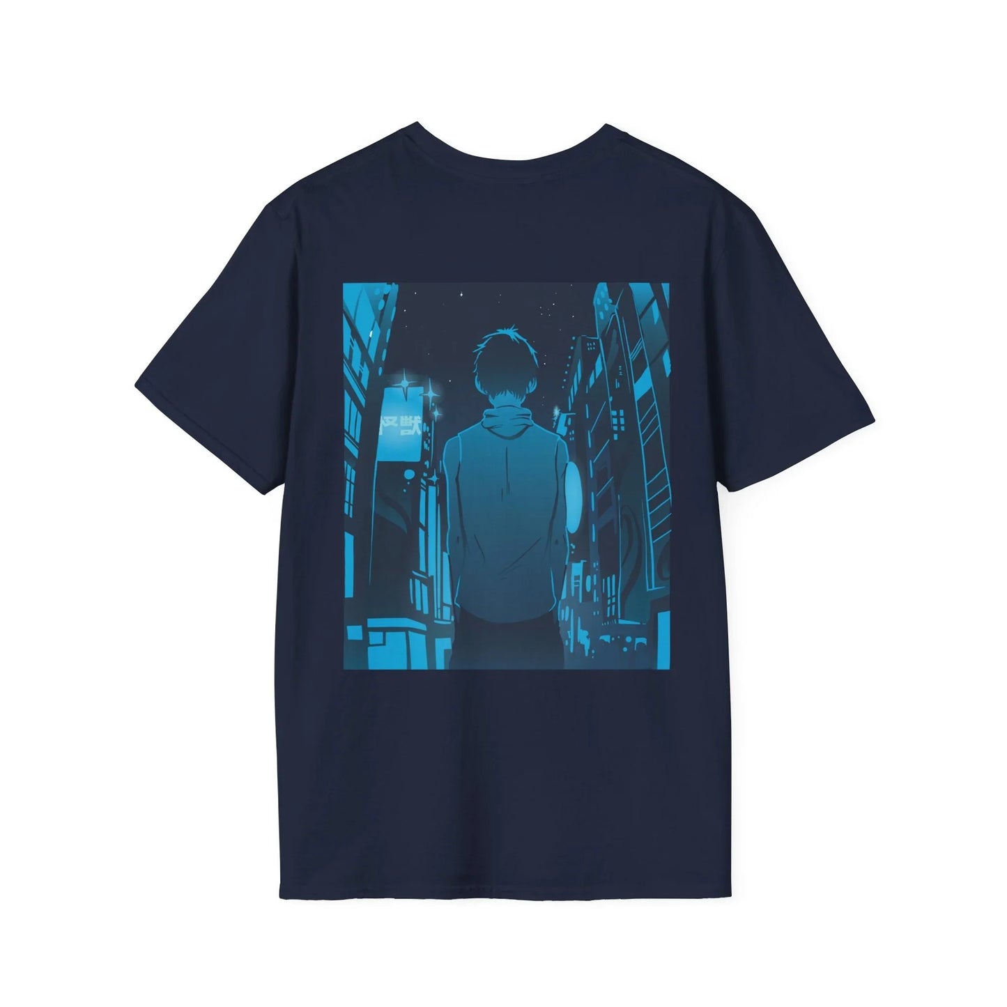 Anime City Walk - Anime World - Unisex T-Shirt - Back Print - STREET STYLE