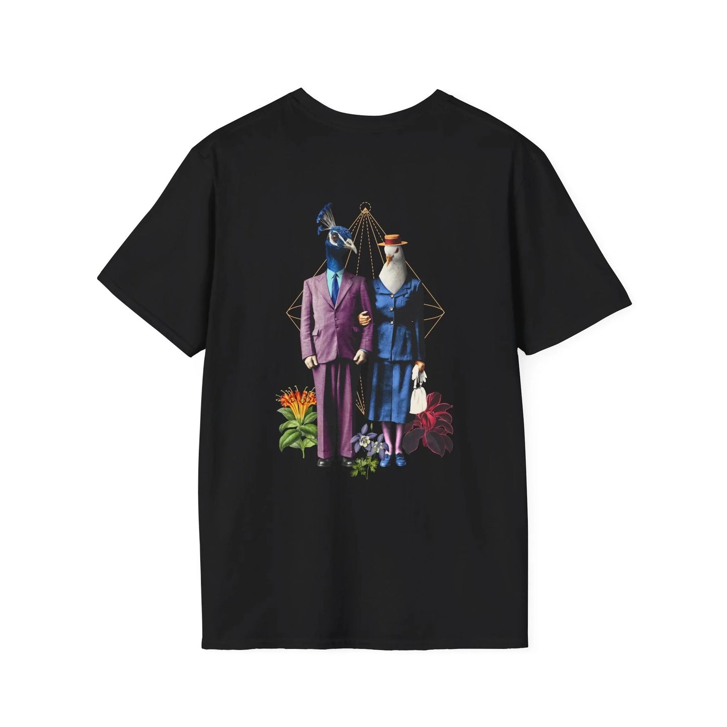 Couple - Animal Human - Unisex T-Shirt - Back Print - STREET STYLE