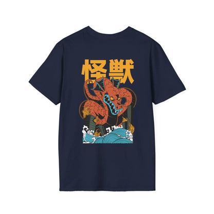 Dragon - Kaiju Monster - Unisex T-Shirt - Back Print - STREET STYLE