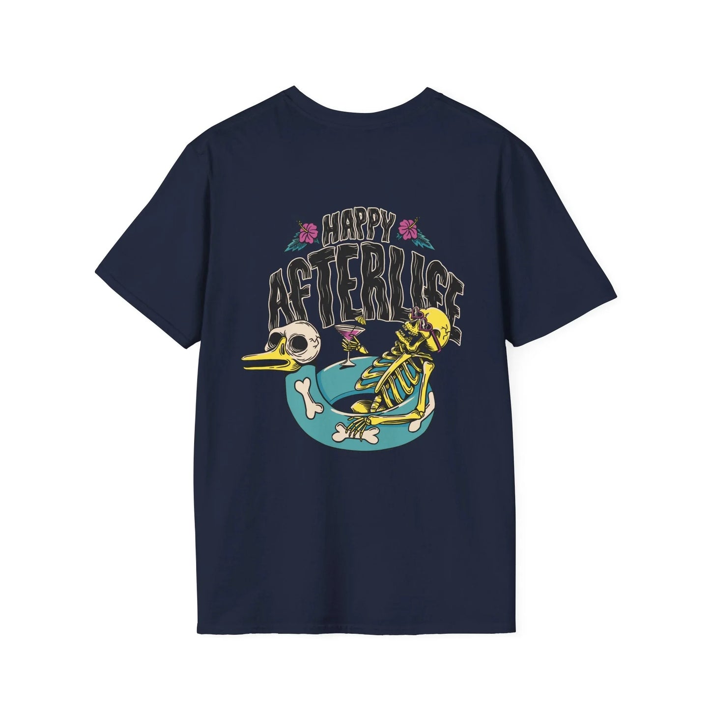 Happy Afterlife - Summer Skulls - Unisex T-Shirt - Back Print - STREET STYLE