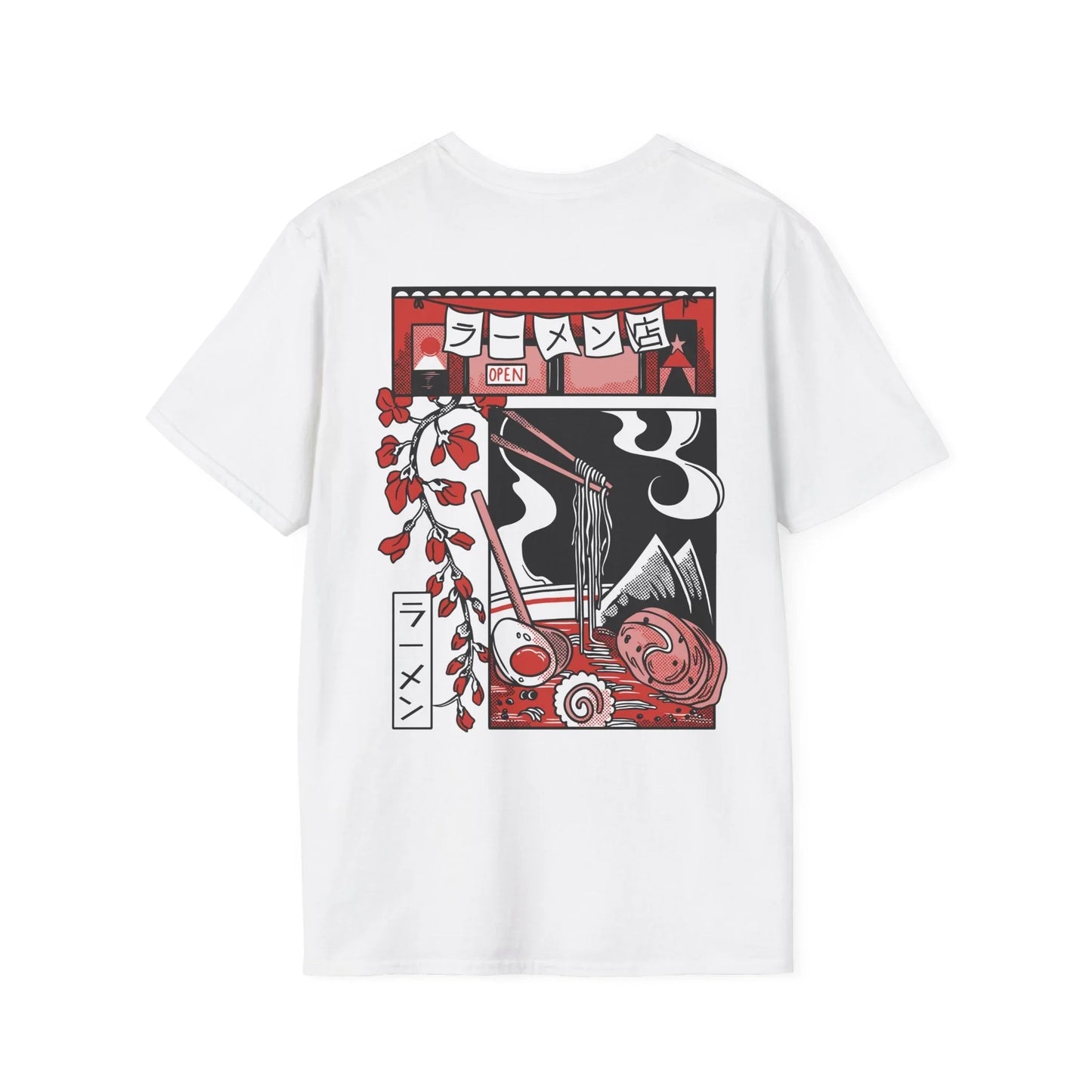 Ramen - Slice of Life - Unisex T-Shirt - Back Print - STREET STYLE