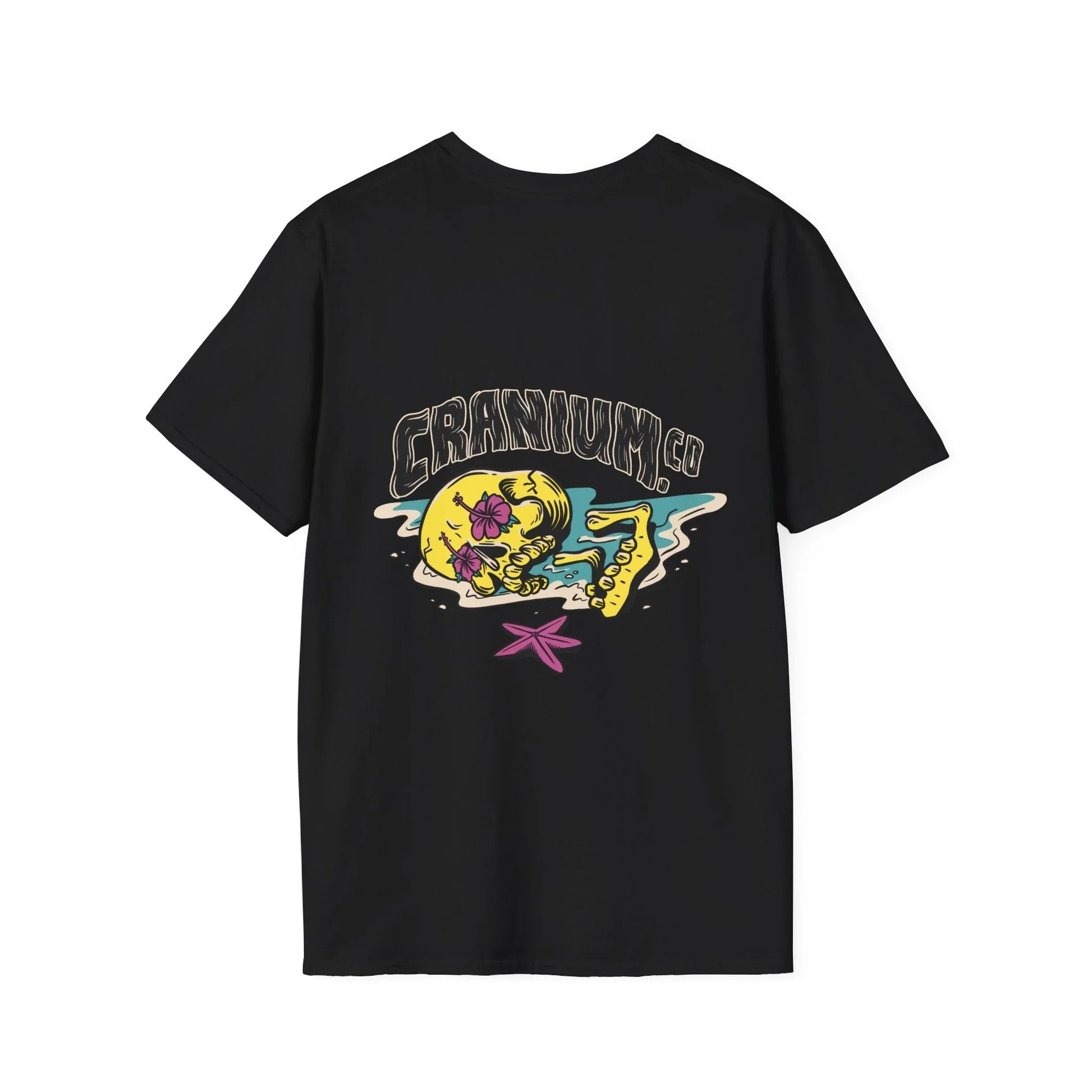 Cranium Co - Summer Skulls - Unisex T-Shirt - Back Print - STREET STYLE