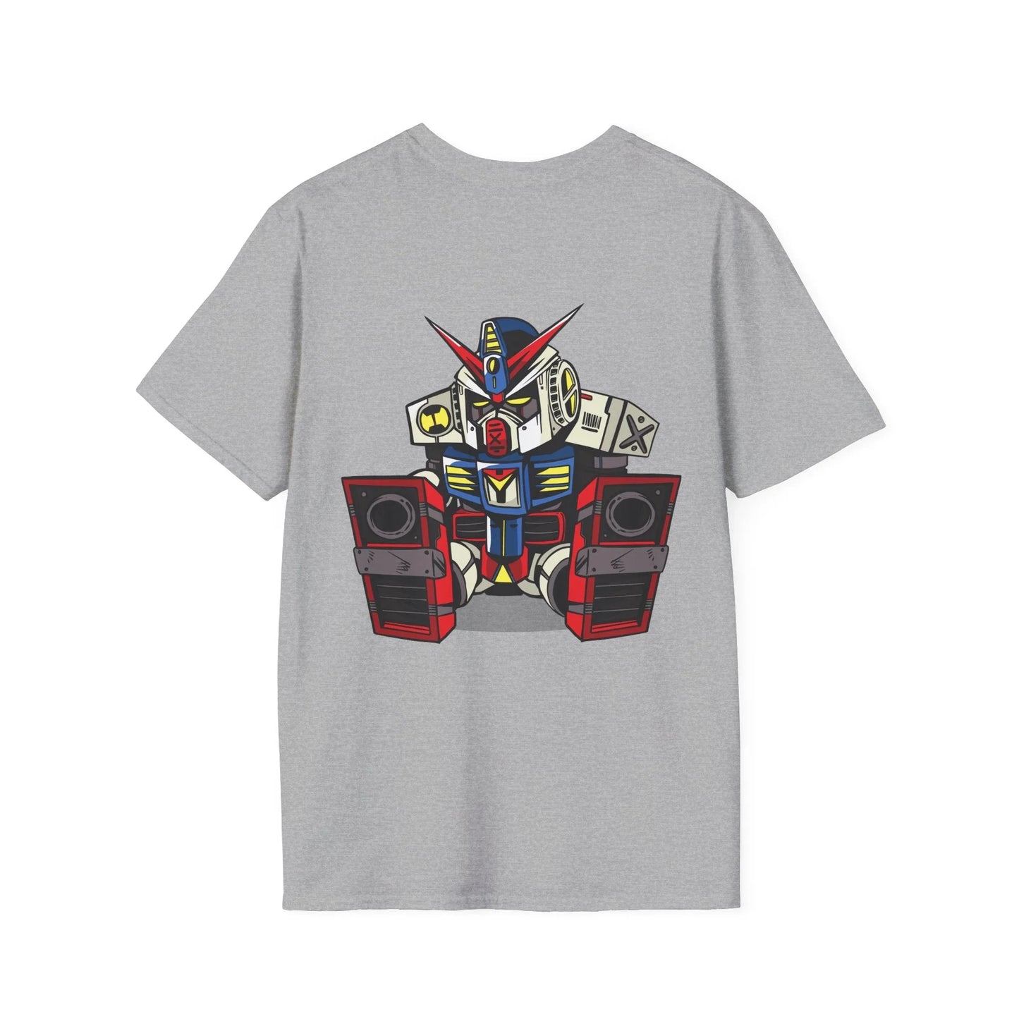 Sleepy Robot - Anime World - Unisex T-Shirt - Back Print - STREET STYLE