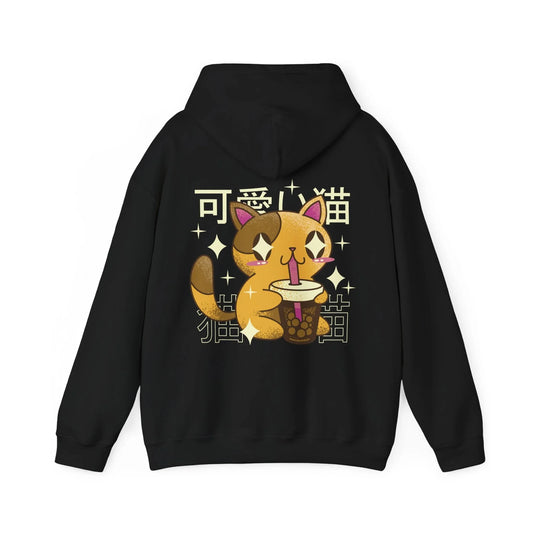 Cat Bubble Tea - Kawaii Character - Unisex Hoodie - STREET STYLE