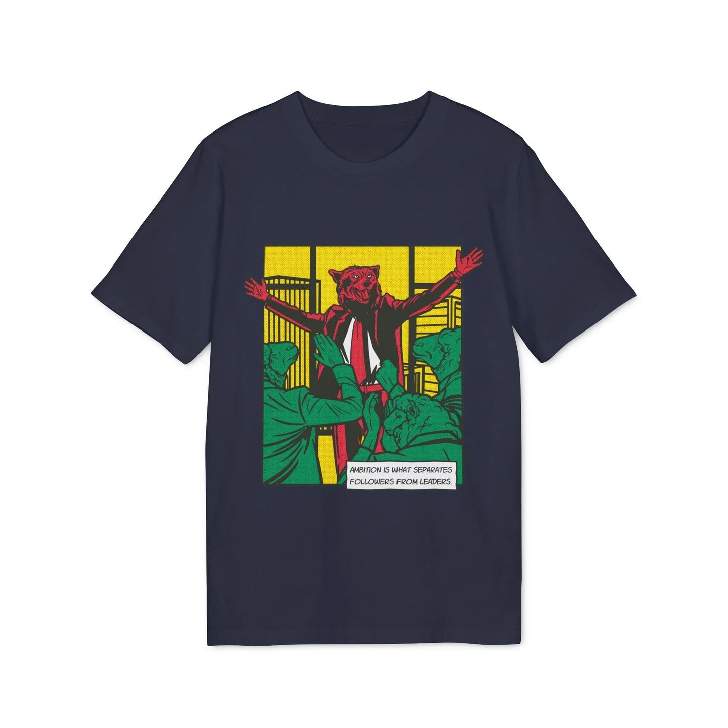 Wolf of Wall Street - Comic Mafia - Premium Bio Unisex T-Shirt - Front Print - STREET STYLE