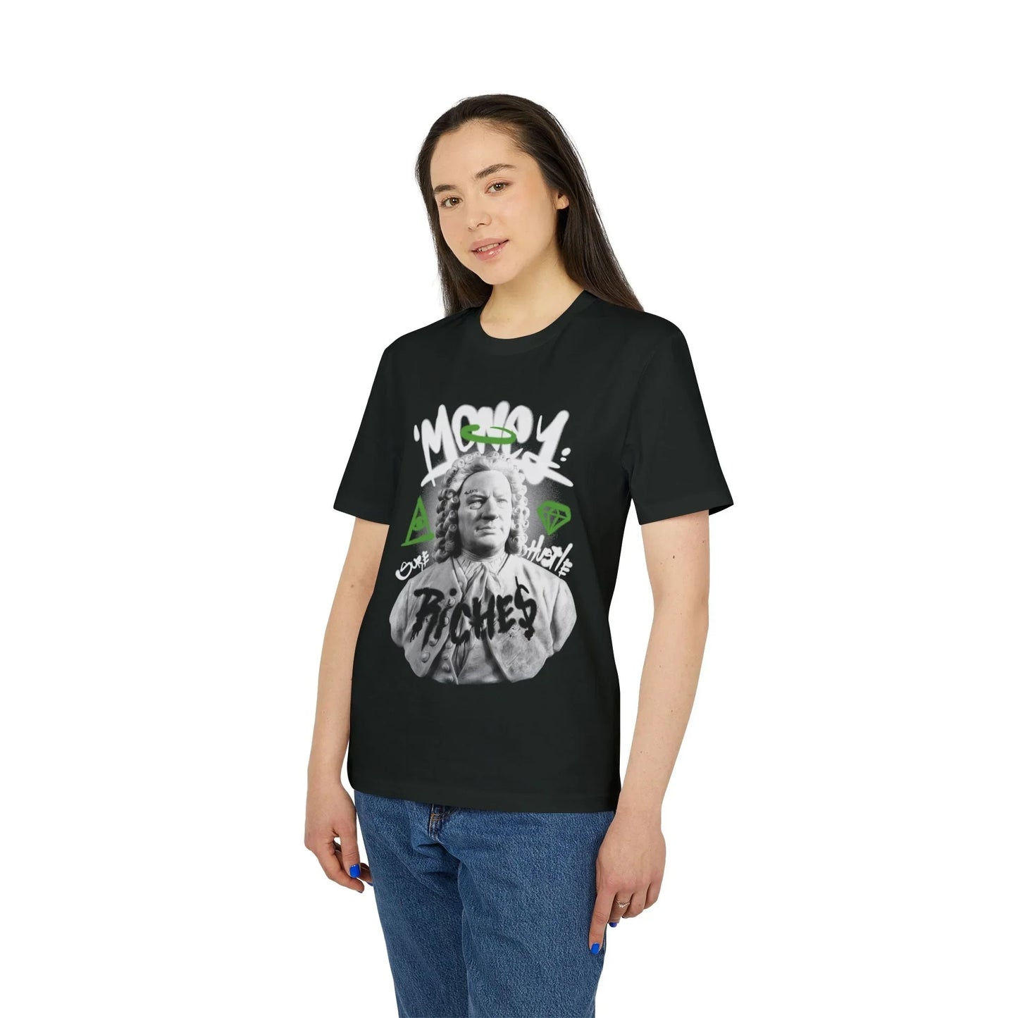 Money Riches - Gods Way - Premium Bio Unisex T-Shirt - Front Print - STREET STYLE