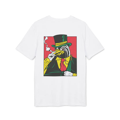 Smoking Penguin - Comic Mafia - Premium Bio Unisex T-Shirt - Back Print - STREET STYLE