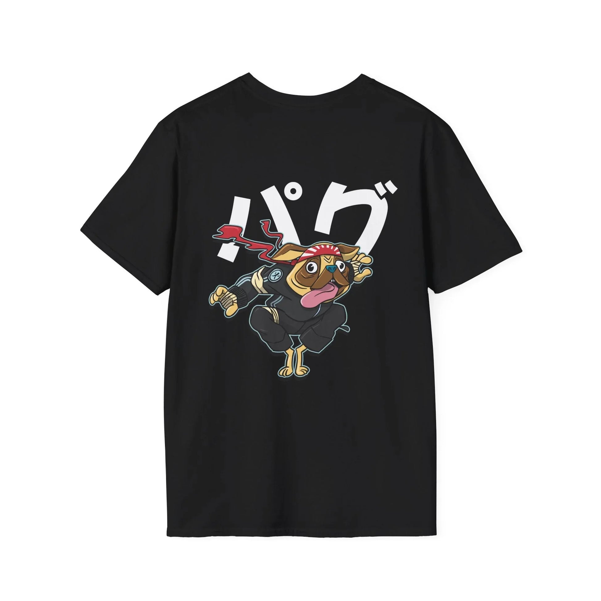 Pug - Warrior Animals - Unisex T-Shirt - Back Print - STREET STYLE