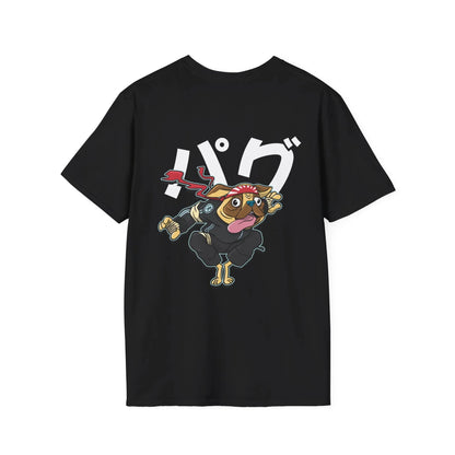 Pug - Warrior Animals - Unisex T-Shirt - Back Print - STREET STYLE