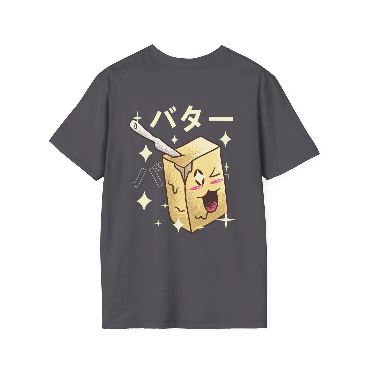 Butter - Kawaii Character - Unisex T-Shirt - Back Print - STREET STYLE