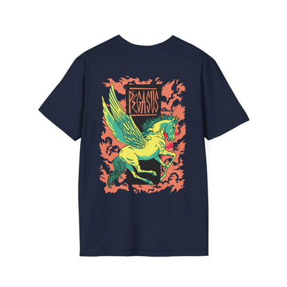 Pegasus - Greek Mythology - Unisex T-Shirt - Back Print - STREET STYLE