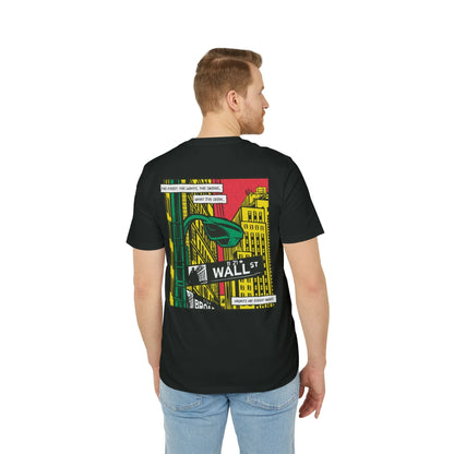 Wall Street - Comic Mafia - Premium Bio Unisex T-Shirt - Back Print - STREET STYLE