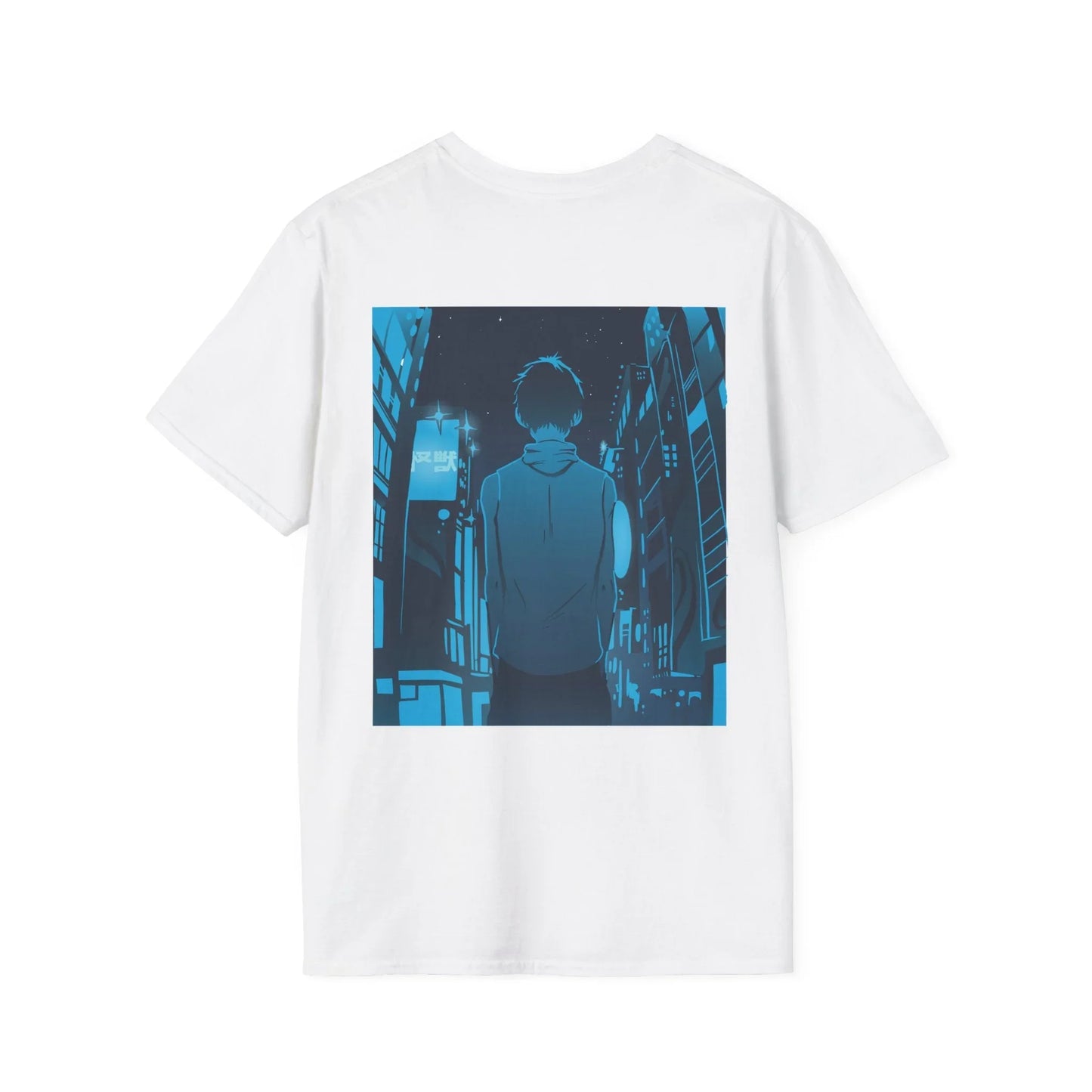 Anime City Walk - Anime World - Unisex T-Shirt - Back Print - STREET STYLE