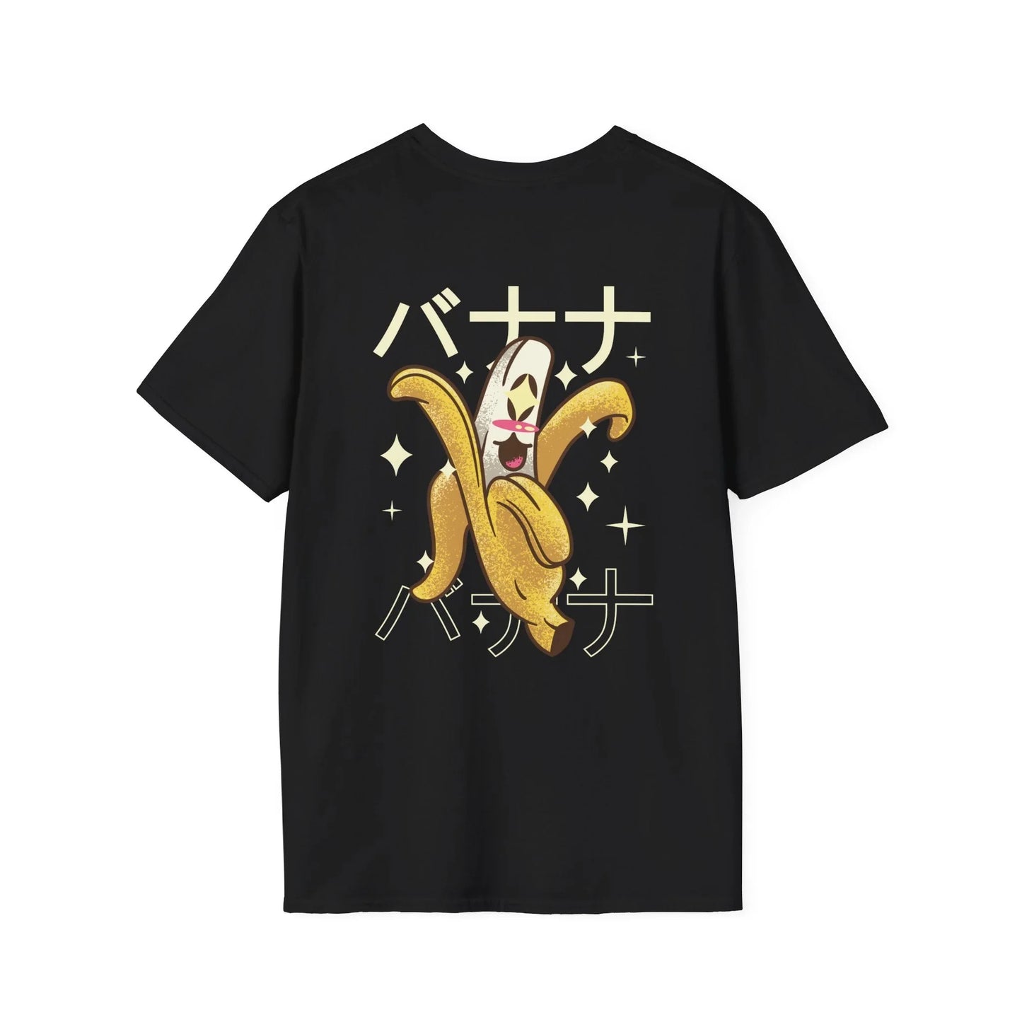 Banana - Kawaii Character - Unisex T-Shirt - Back Print - STREET STYLE