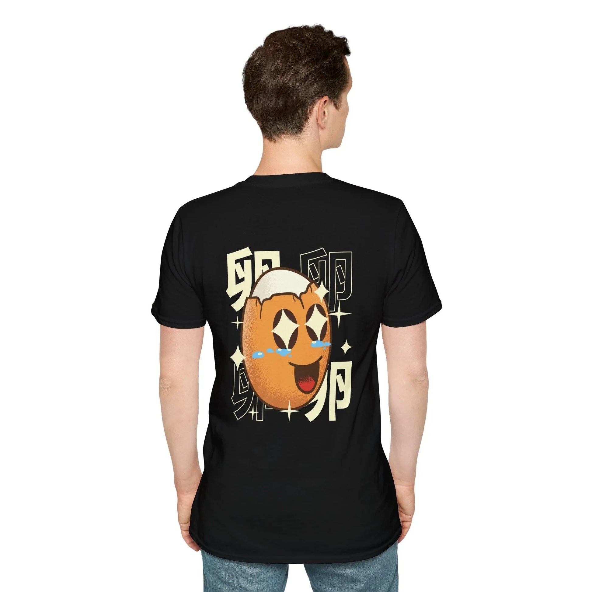 Egg - Kawaii Character - Unisex T-Shirt - Back Print - STREET STYLE