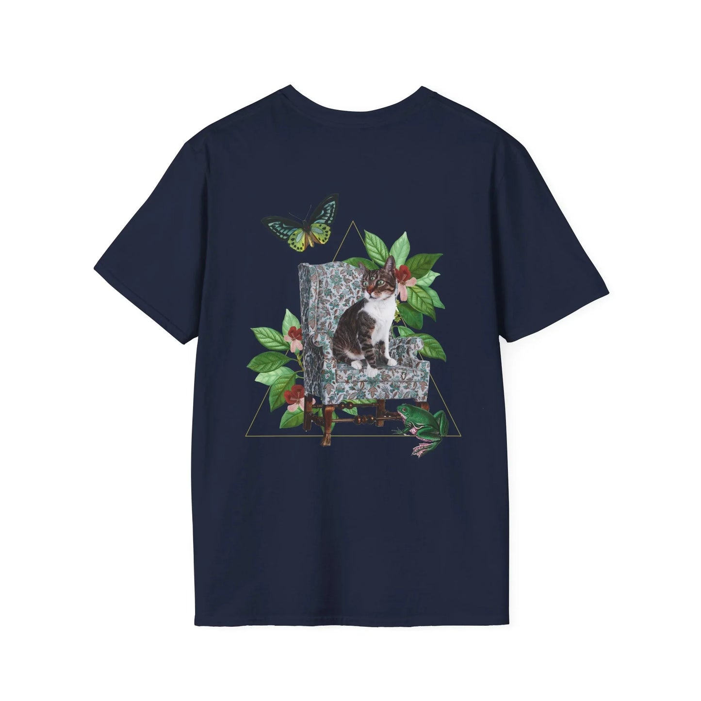 Cat - Quirky Collage - Unisex T-Shirt - Back Print - STREET STYLE