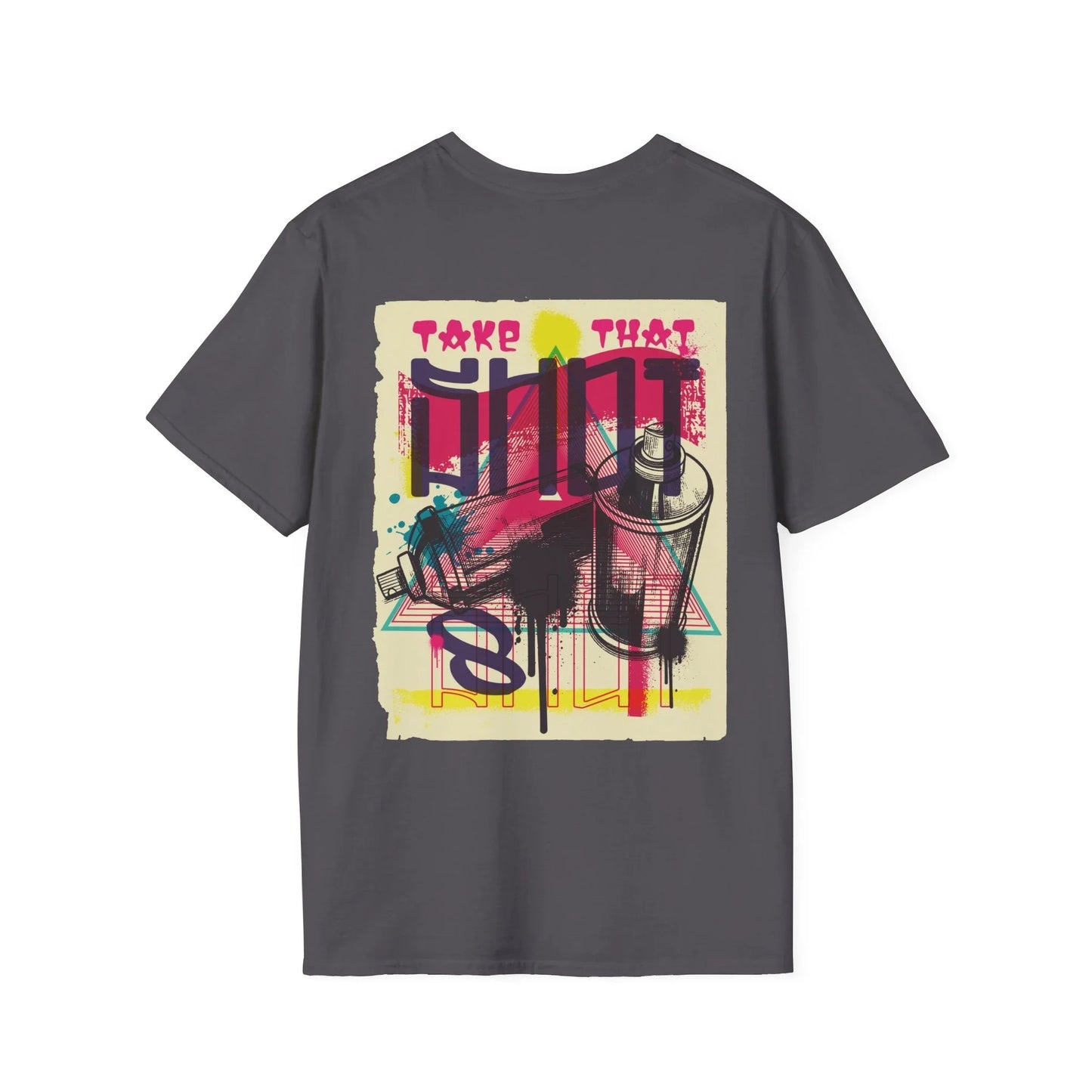 Spray Paint - Urban Graffiti - Unisex T-Shirt - Back Print - STREET STYLE