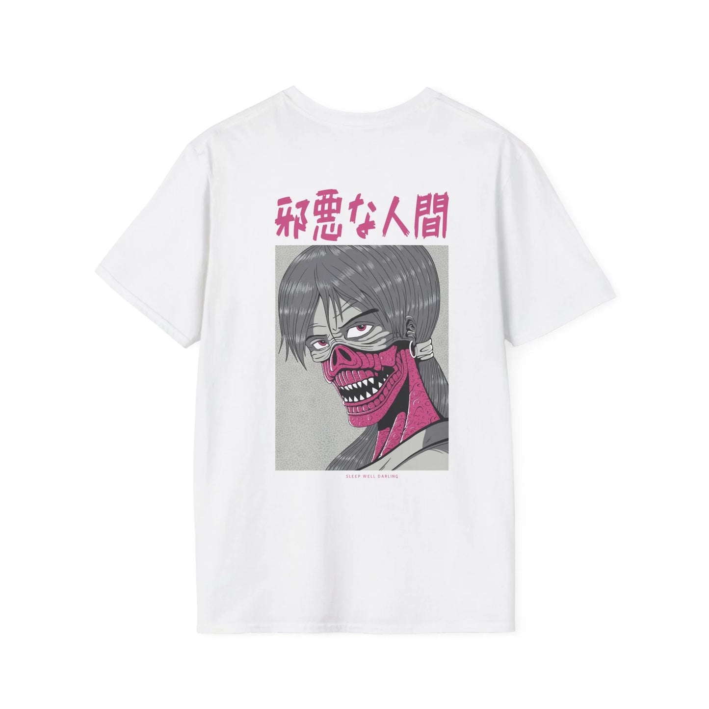 Sleep well Darling - Japanese Horror - Unisex T-Shirt - Back Print - STREET STYLE