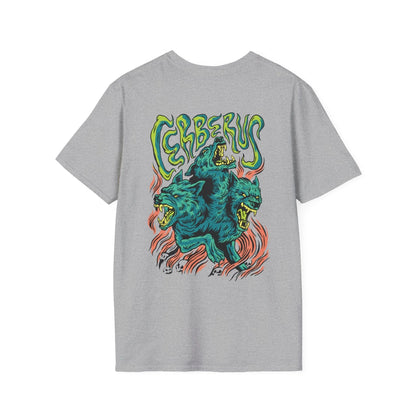 Cerberus - Greek Mythology - Unisex T-Shirt - Back Print - STREET STYLE