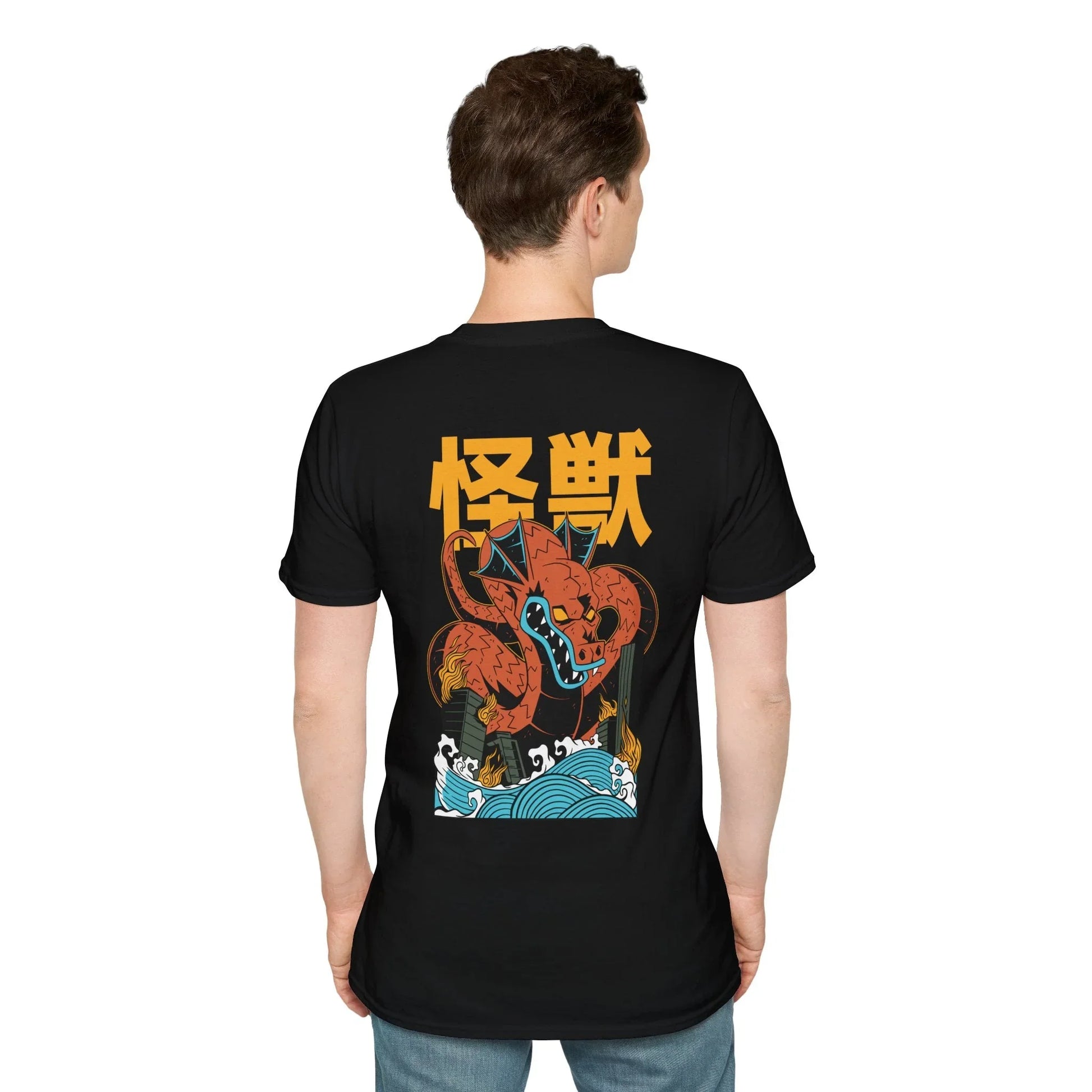 Dragon - Kaiju Monster - Unisex T-Shirt - Back Print - STREET STYLE