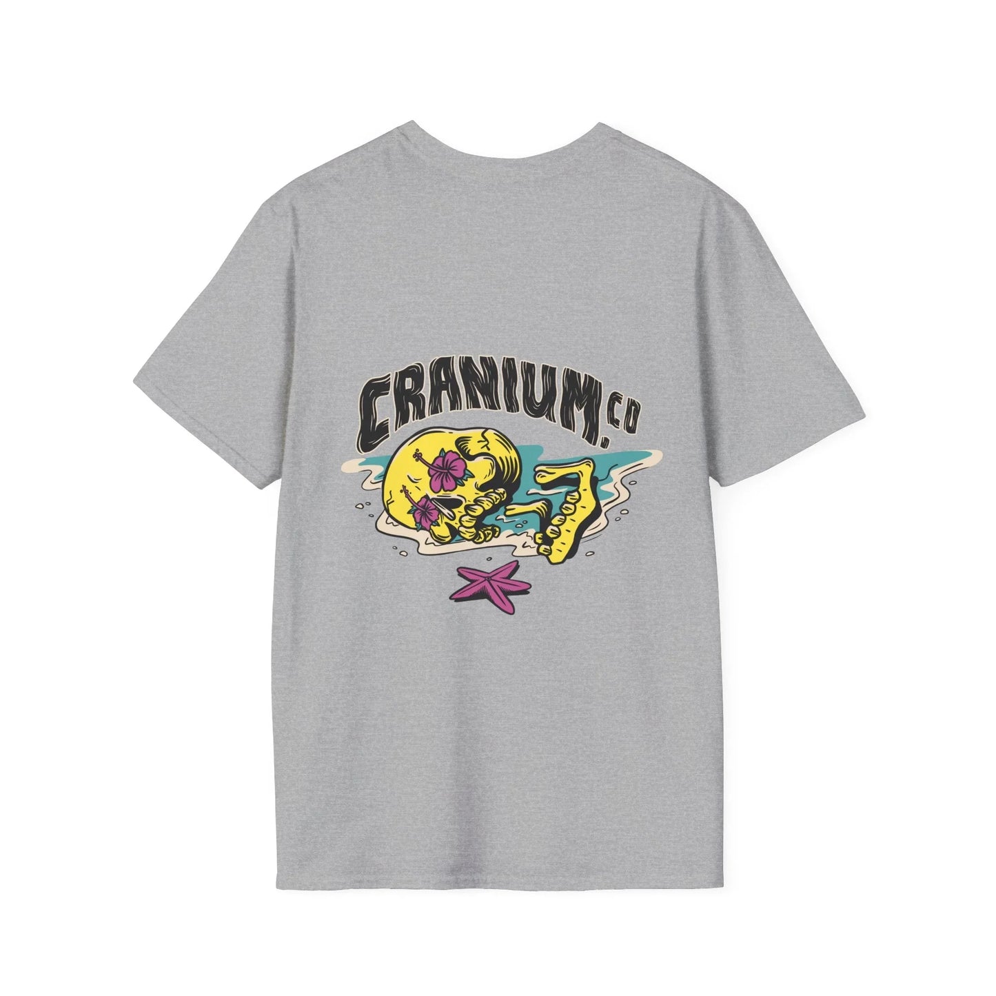 Cranium Co - Summer Skulls - Unisex T-Shirt - Back Print - STREET STYLE
