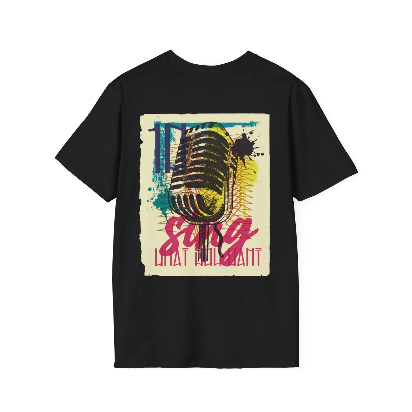 Microphone - Urban Graffiti - Unisex T-Shirt - Back Print - STREET STYLE