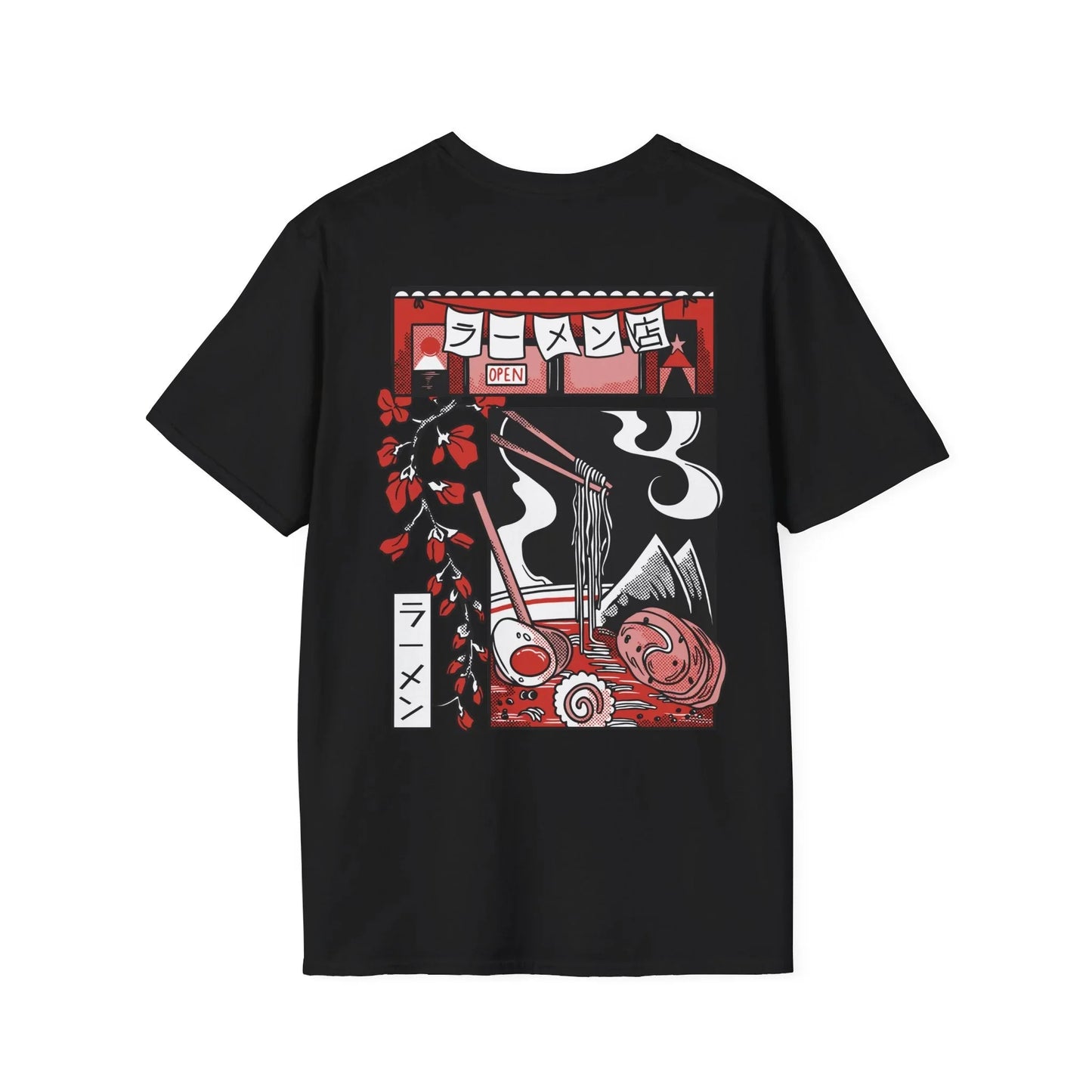 Ramen - Slice of Life - Unisex T-Shirt - Back Print - STREET STYLE